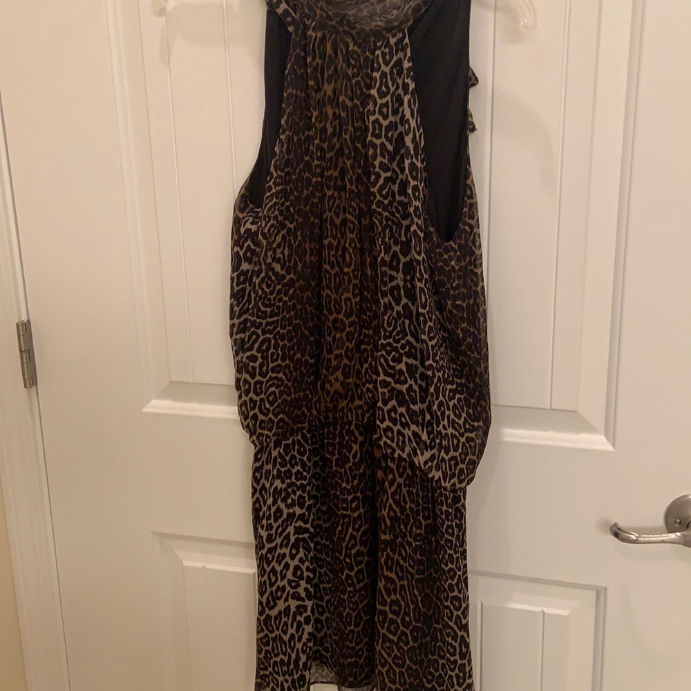 Ramy Brook leopard print dress fully lined